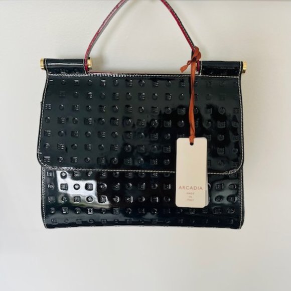 Arcadia Handbags - Arcadia Black Patent Leather Satchel - NWT